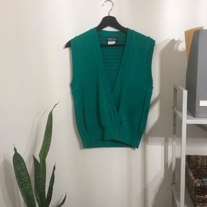 Vintage Land’s End Polka Dot Sweater Vest Size S